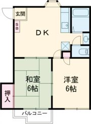 メゾンドUの間取り画像