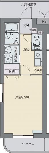 メゾンパークスⅡの間取り画像