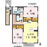タウン ビビ D棟の間取り画像