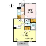 レゾンデイト Aの間取り画像