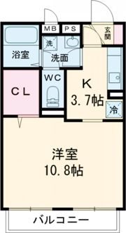 パークハイム長宮 Ⅱの間取り画像