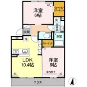 D-room桜町 B棟の間取り画像