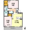 D-room桜町 B棟の間取り画像