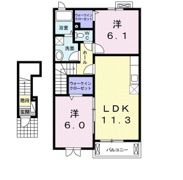 アリーヴィオⅡ eastの間取り画像