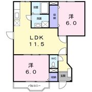 プリムロ－ゼ Bの間取り画像