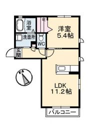 クレール藤 B棟の間取り画像