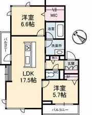 フェルス アオレオーレの間取り画像