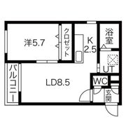 POLARISⅢ(ポラリスⅢ)の間取り画像