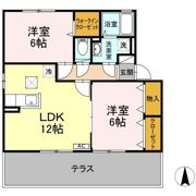 グリーンコート楽 A棟の間取り画像