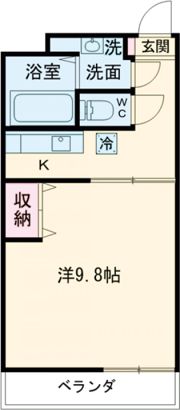 サンハイツ鶴崎の間取り画像