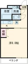 サンハイツ鶴崎の間取り画像