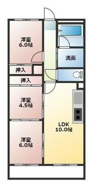 シティハイツ長藤の間取り画像