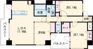 ヴィレラ辛島の間取り画像
