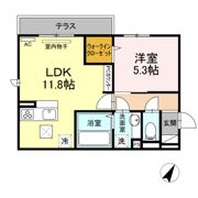 D-room寺家駅前A・B A棟の間取り画像