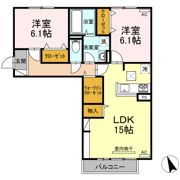 D-room かふうの間取り画像