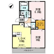 グランベージュ A棟の間取り画像