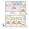 バンクーバー1124代万町の間取り画像