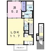 クラール東村 Aの間取り画像