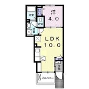 クラール東村 Bの間取り画像