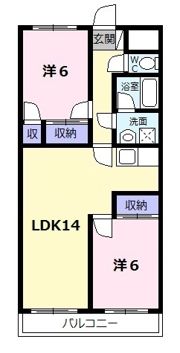 ファミリータウンむらたの間取り画像