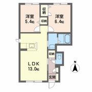 レジデンス原尾島 D棟の間取り画像