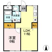 コーポ南小谷ヶ丘の間取り画像