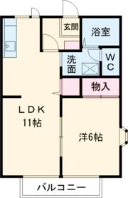 シャトー平松の間取り画像