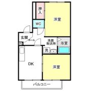 パークヒルズ中平 B棟の間取り画像