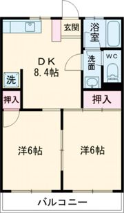 ハイツこみぞの間取り画像