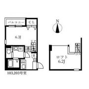 ハーモニーテラス愛知町Ⅲの間取り画像