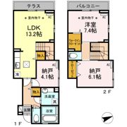 エリーワコートの間取り画像