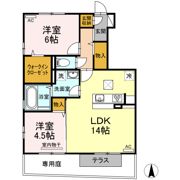 グランツ松島Eの間取り画像