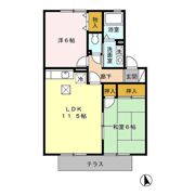 サンライフ市の玉 A棟の間取り画像