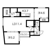 リュクス平岸の間取り画像