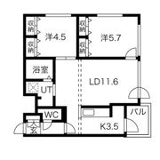 リュクス平岸の間取り画像