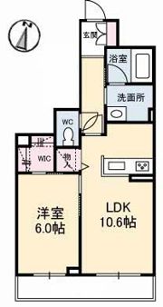 ラ プロスペリテ B棟の間取り画像