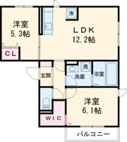 D－roomミッドリバーの間取り画像