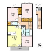ベルビュウの間取り画像