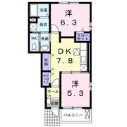サニーブリーズ五日市観音の間取り画像