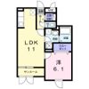 クレアール行永東Ⅱの間取り画像