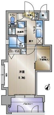 アクタス天神セントラルタワーの間取り画像