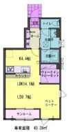 パルテOの間取り画像