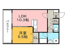 エステートKの間取り画像