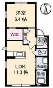 ハーモニー桜木 A棟の間取り画像