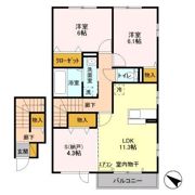 クリアシーズンズ Dの間取り画像