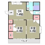 ソレアードコートAの間取り画像