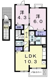 サリーレ・K Ⅱの間取り画像