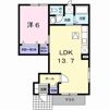 フォンテーヌ南行橋Aの間取り画像