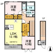 ハーベスト・ムーン Ⅰの間取り画像