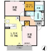 ラルジュ B棟の間取り画像